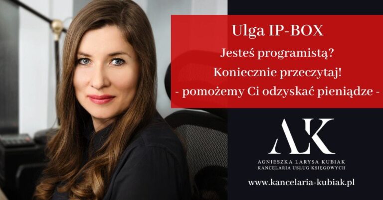 Kancelaria Usług Księgowych Agnieszka Larysa Kubiak ULGA IP-BOX
