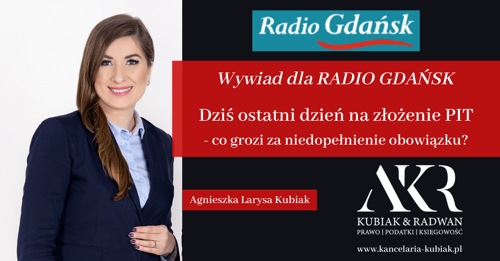 Kancelaria Usług Księgowych Agnieszka Larysa Kubiak PIT niezłożenie w terminie co grozi